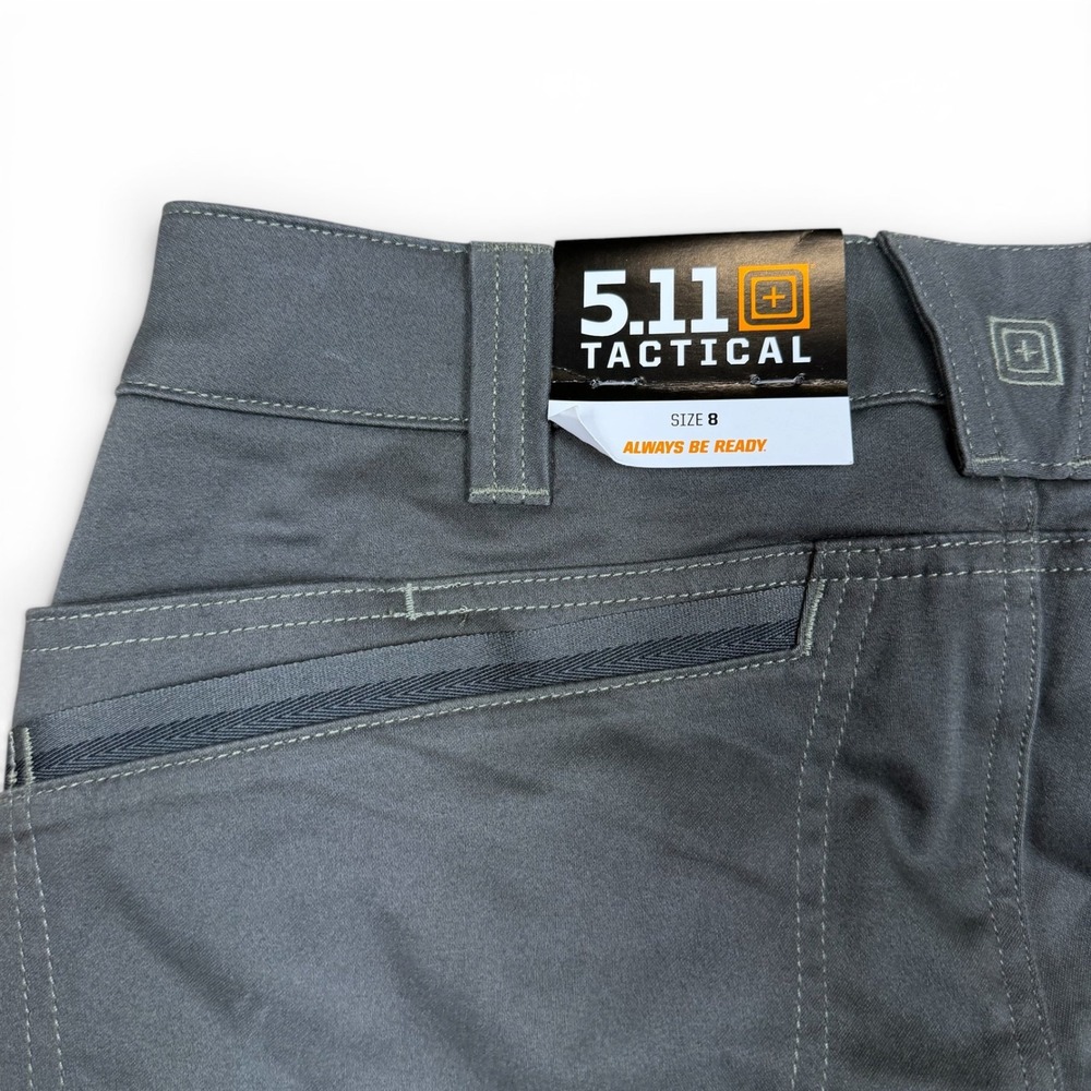 5.11 Tactical Triumph Short Womens 8 Charcoal Gray Outdoor Utility Hiking Shorts - Picture 7 of 7
